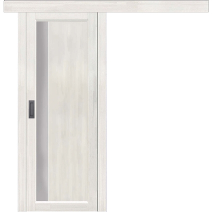 Дверь межкомнатная раздвижная Вега 6М ДЧ (Тон 53 Белый воск)