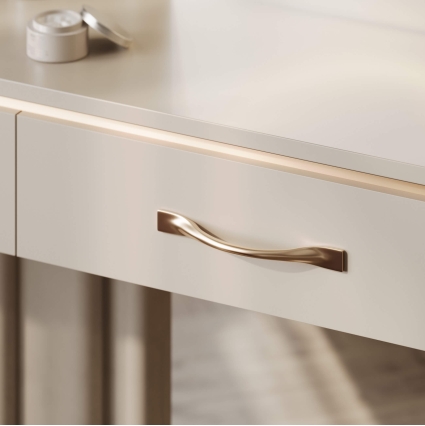 Ручка меб. скоба GRACE 128 брашированное золото