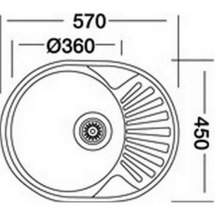 Мойка кухонная Кромрус ЕС 457 (570х450/ Оборачиваемая)