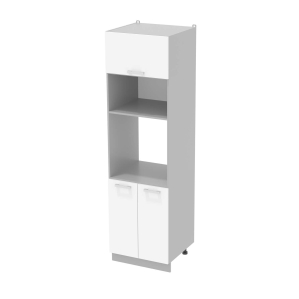 Шкаф пенал комбинированный Компо ПШД-№18-2145-60 (Белый)