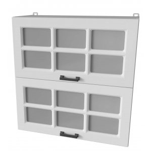 Шкаф верхний Деко Soft-touch ВШ70-720-2дг(2ст) (Белый)