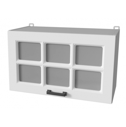 Шкаф верхний под вытяжку Деко Soft-touch ВШГ60ст-360 (Белый)