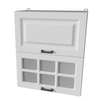 Шкаф верхний под сушку Деко Soft-touch ВШС60-720-2дг(1ст) (Белый)