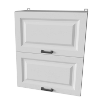 Шкаф верхний под сушку Деко Soft-touch ВШС60-720-2дг (Белый)