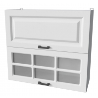 Шкаф верхний под сушку Деко Soft-touch ВШС80-720-2дг(1ст) (Белый)