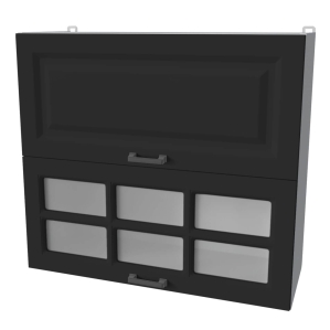Шкаф верхний Деко Soft-touch ВШ80-720-2дг(1ст) (Пепел)