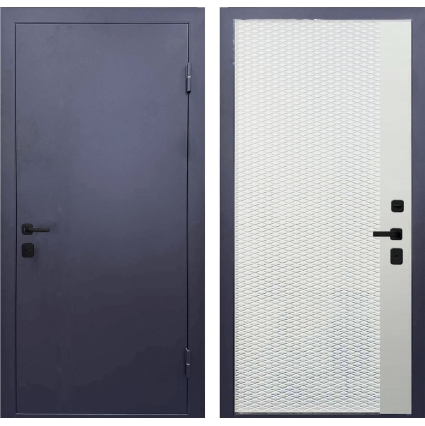 Входная дверь с терморазрывом Инокс Термика Black (Муар графит/ ПВХ Белый), Рис. 9