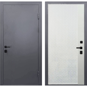 Входная дверь с терморазрывом Инокс Термика Black (Муар искра коричневый/ ПВХ Бе..