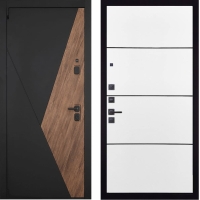 Входная дверь ГРАНИТ Геометрия-79 (ПВХ Белый, Молдинги) Входная дверь ГРАНИТ Геометрия-79 (ПВХ Белый, Молдинги)