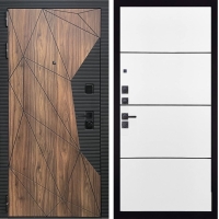 Входная дверь ГРАНИТ Континент-79 (ПВХ Белый, Молдинги)