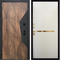 Входная дверь ГРАНИТ Континент Ардеко (ПВХ Белый, Молдинг)