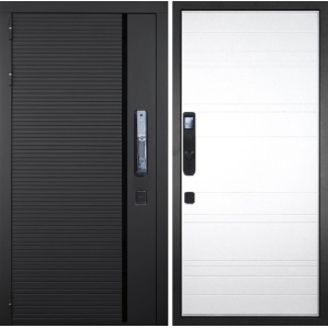 Входная дверь ГРАНИТ Пиано СМАРТ-21 (ПВХ Белый)