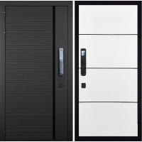 Входная дверь ГРАНИТ Пиано СМАРТ-79 (ПВХ Белый, молдинги) Входная дверь ГРАНИТ Пиано СМАРТ-79 (ПВХ Белый, молдинги)