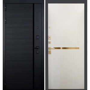 Входная дверь ГРАНИТ Пиано Ардеко (ПВХ Белый, Молдинг)