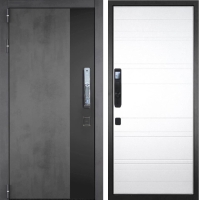 Входная дверь ГРАНИТ Роял СМАРТ-21 (ПВХ Белый, полосы) Входная дверь ГРАНИТ Роял СМАРТ-21 (ПВХ Белый, полосы)