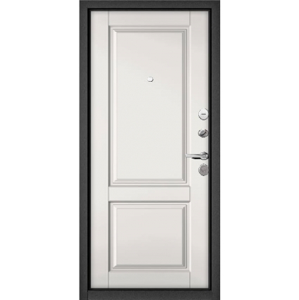 Входная дверь Стандарт РР-07 (Дуб графит/ Белый софт)