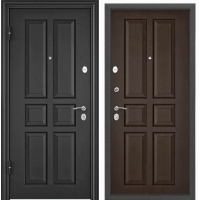 Входная дверь Дельта МР-35 (Темно-серый букле графит/ Лиственница темная)
