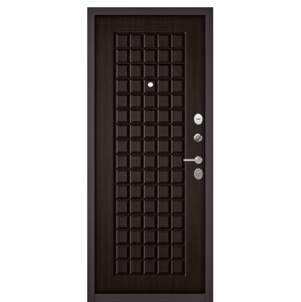 Входная дверь Family ECO-МР-1 (Букле Шоколад/ Ларче Шоколад)