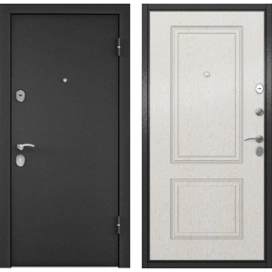 Входная дверь Х5 МР-5 (Темно-серый букле  графит/ Дуб Белый Матовый)