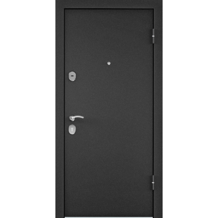 Входная дверь Х5 МР-10 (Темно-серый букле  графит/ Дуб Белый Матовый)