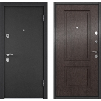 Входная дверь Х5 МР-6 (Темно-серый букле  графит/ Дуб Коньяк)