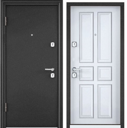 Входная дверь х3 MP-2 (Букле Графит/ Белый)