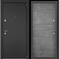 Входная дверь Х7 PRO РР-16 (Темно-серый букле графит/ Бетон Темно-серый)