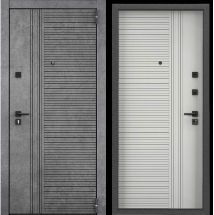 Входная дверь Х7 PRO РР-17 (Бетон Темно-серый/ Ферро)