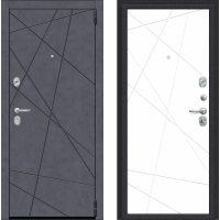 Входная дверь Прайм-R 15.15 (Graphite Art/ Super White)
