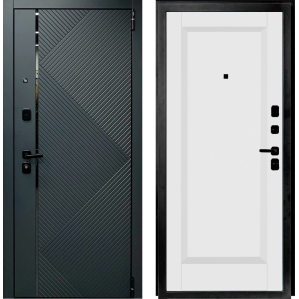 Входная дверь Прайм-R 87.П1 (Graphite Pro/ Alaska)