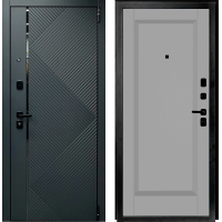 Входная дверь Прайм-R 87.П1 (Graphite Pro/ Nardo Grey)