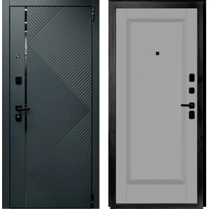 Входная дверь Прайм-R 87.П1 (Graphite Pro/ Nardo Grey)