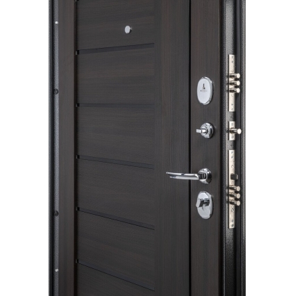 Входная дверь ТЕХНО-S29 (Антик серебро/ Венге)
