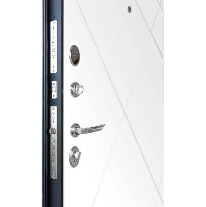 Входная дверь Луара (ПВХ Бетон графит/ ПВХ Экошагрень Белая) Входная дверь Луара (ПВХ Бетон графит/ ПВХ Экошагрень Белая)