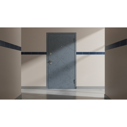 Входная дверь Луара (ПВХ Бетон графит/ ПВХ Экошагрень Белая) Входная дверь Луара (ПВХ Бетон графит/ ПВХ Экошагрень Белая)