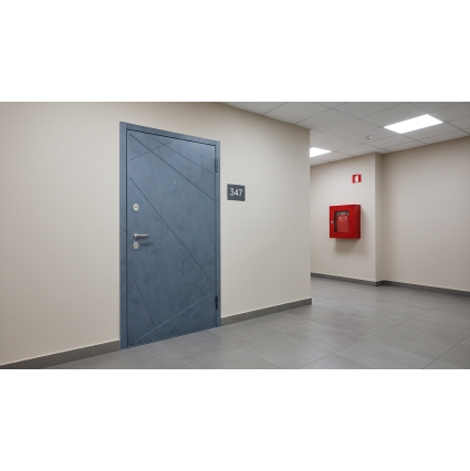 Входная дверь Луара (ПВХ Бетон графит/ ПВХ Экошагрень Белая) Входная дверь Луара (ПВХ Бетон графит/ ПВХ Экошагрень Белая)