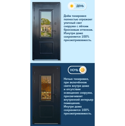 Входная дверь с терморазрывом ВИНТЕР ПАНОРАМА (Букле Оникс/ ПВХ Велюто Бланко) Входная дверь с терморазрывом ВИНТЕР ПАНОРАМА (Букле Оникс/ ПВХ Велюто Бланко)