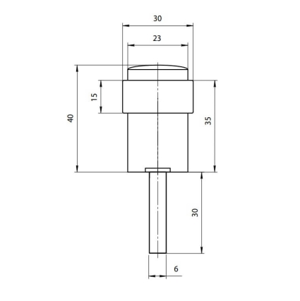 Упор дверной, столбик (Черный) Упор дверной, столбик (Черный)