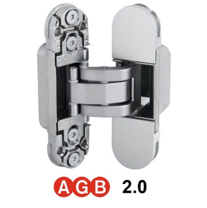 Скрытая петля AGB Eclipse 2.0 с накладками (Никель)