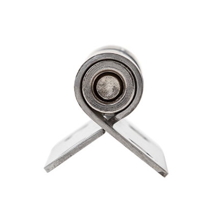 Петля врезная пружинная Avers 90*56*2-INOX/304, R6 ( Нержавеющая сталь)