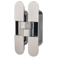 Петля скрытой установки Vela Prima 115*23-3.0-CS с накладками (Матовый хром)