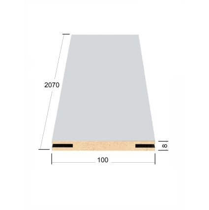 Добор телескопический Мегаполис 100х8х2070 (Бетон Темный)