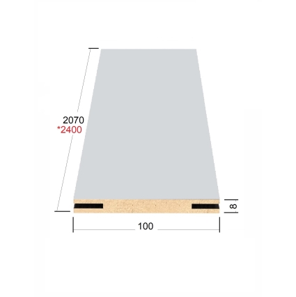 Добор телескопический Мегаполис 100х8х2070 (Темный Кипарис)