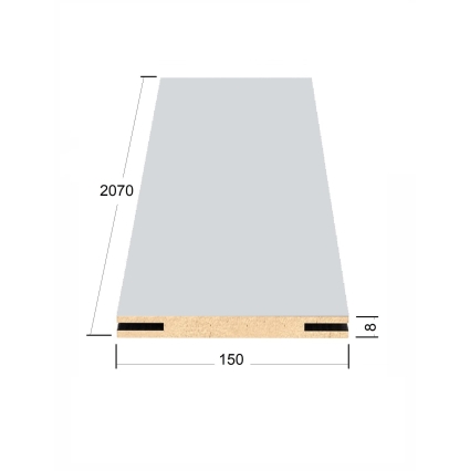 Добор телескопический Мегаполис 150х8х2070 (Бетон Темный)