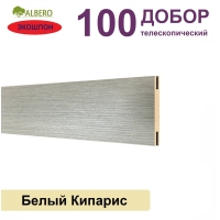 Добор телескопический Мегаполис 100х8х2070 (Белый Кипарис)