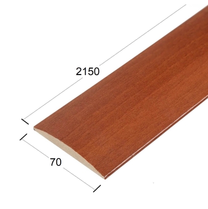 Наличник Стандарт финиш-пленка 70х8х2150 (Орех Итальянский)