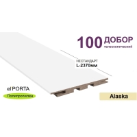 Добор телескопический Эльпорта 100х8х2370 НЕСТАНДАРТ (Alaska) Полипропилен