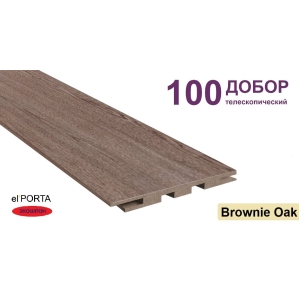 Добор телескопический Эльпорта 100х8х2070 (Brownie Oak) Экошпон