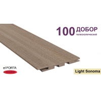 Добор телескопический Эльпорта 100х8х2070 (Light Sonoma) Экошпон