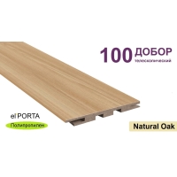 Добор телескопический Эльпорта 100х8х2070 (Natural Oak) Полипропилен
